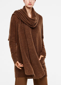 Sarah Pacini MOHAIR-MERINO SCARF Front