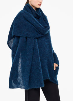 Sarah Pacini MOHAIR-MERINO-SCHAL Vorne