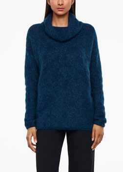 Sarah Pacini MOHAIR-MERINO SWEATER - BRILLIANT KNITTING Front