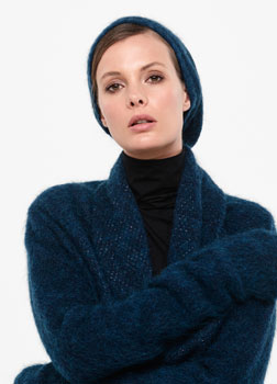 Sarah Pacini MOHAIR-MERINO CAP - BRILLIANT KNITTING Front