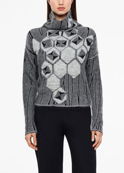 Sarah Pacini JACQUARD SWEATER Front