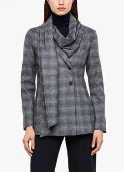 Sarah Pacini VESTE CROISÉE - PRINCE DE GALLES De face