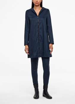 Sarah Pacini MANTEL AUS STRETCHLEINEN - GEFÜTTERT Vorne