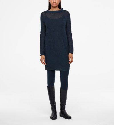 Sarah Pacini JURK MET KNIELENGTE Voorzijde