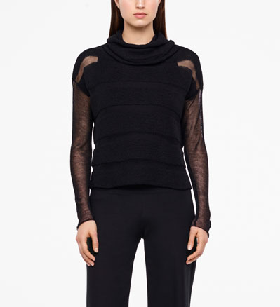 Sarah Pacini SHORT MERINO SWEATER Front