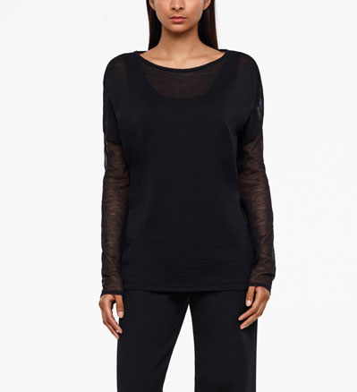 Sarah Pacini PULL - VOILE DE MÉRINOS De face
