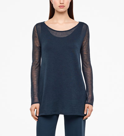 Sarah Pacini VEIL SWEATER - FULL SLEEVES Front