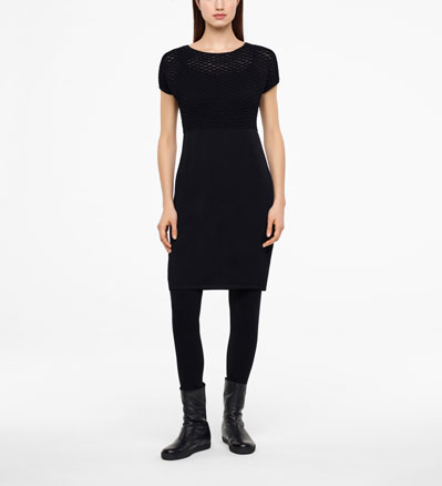 Sarah Pacini KNIELANGES KLEID Vorne