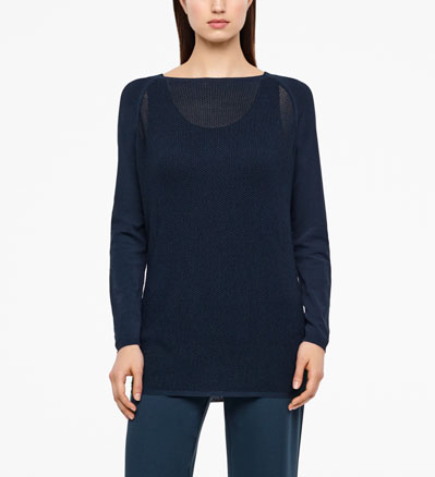 Sarah Pacini PULL LONG - MOTIF PERFORÉ De face