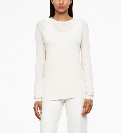 Sarah Pacini NAADLOZE TRUI - RONDE HALS Voorzijde