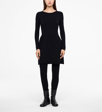 Sarah Pacini JURK MET KNIELENGTE Voorzijde