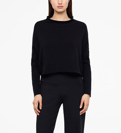 Sarah Pacini KORTE TRUI - TRECHTERVORMIGE HALS Voorzijde