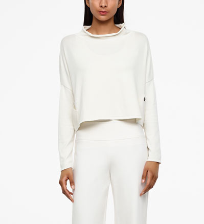 Sarah Pacini PULL COURT - COL MONTANT De face