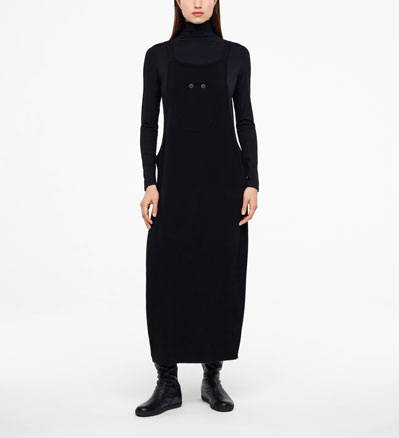 Sarah Pacini MAXI DRESS - BUTTONED STRAPS Front