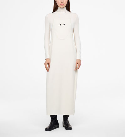Sarah Pacini MAXI DRESS - BUTTONED STRAPS Front