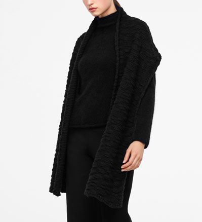 Sarah Pacini ÉCHARPE - EFFET SEERSUCKER De face