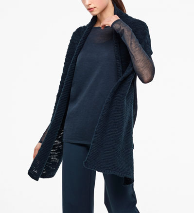 Sarah Pacini SEERSUCKER-SCHAL Vorne