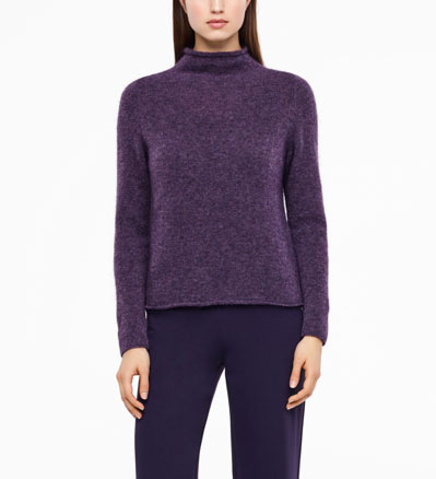 Sarah Pacini MOHAIR-MERINO-SWEATER - LANGE ÄRMEL Vorne