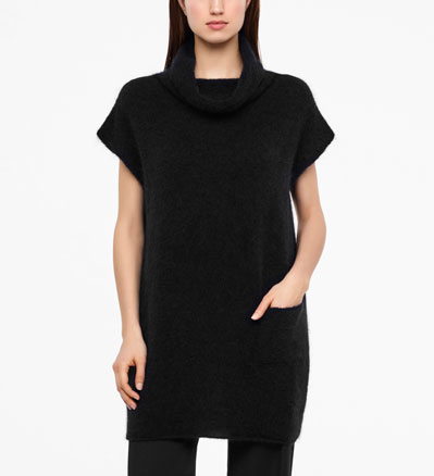 Sarah Pacini PULL SANS MANCHE - MOHAIR De face