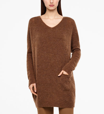 Sarah Pacini MOHAIR MERINO SWEATER - FULL SLEEVES Front