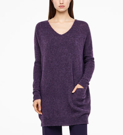 Sarah Pacini MOHAIR-MERINO-SWEATER - LANGE ÄRMEL Vorne