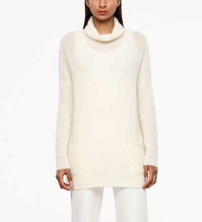 Sarah Pacini MOHAIR-MERINO-SWEATER - LANGE ÄRMEL Vorne