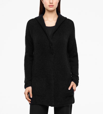 Sarah Pacini MOHAIR-MERINO CARDIGAN - FULL SLEEVES Front