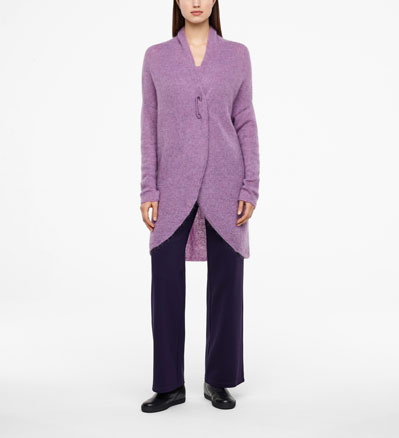 Sarah Pacini LANGER MOHAIR-MERINO-CARDIGAN Vorne