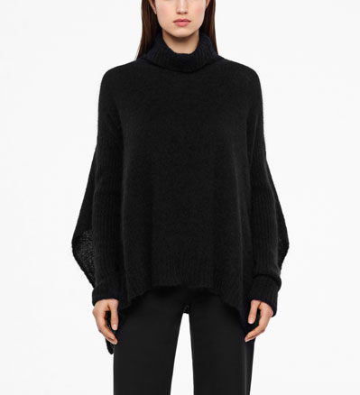 Sarah Pacini PONCHO - MOHAIR De face