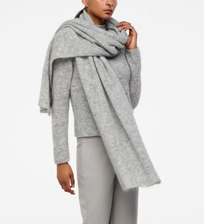 Sarah Pacini ÉCHARPE MOHAIR De face