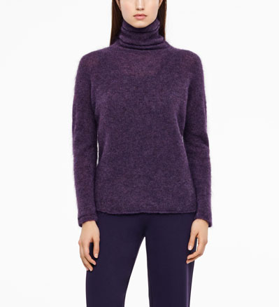 Sarah Pacini MOHAIR-MERINO-SWEATER - SCHIMMERNDER STRICK Vorne