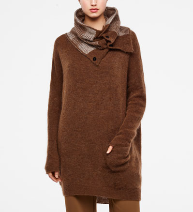 Sarah Pacini KRAGEN - WABEN-JACQUARD Vorne