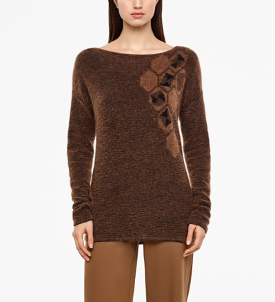 Sarah Pacini JACQUARD SWEATER Front