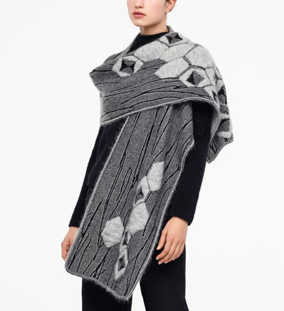 Sarah Pacini JACQUARD SCARF Front