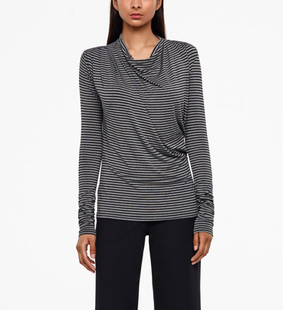 Sarah Pacini TOP - GERAFFTE DETAILS Vorne