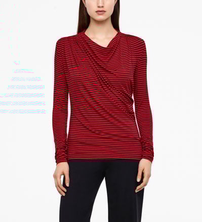 Sarah Pacini TOP - GERAFFTE DETAILS Vorne