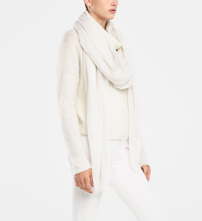 Sarah Pacini ÉCHARPE - FRANGES COURTES De face