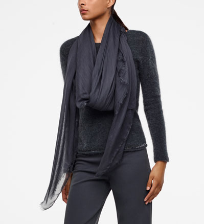 Sarah Pacini HALSDOEKSJAAL - GERAFELDE RANDEN Voorzijde