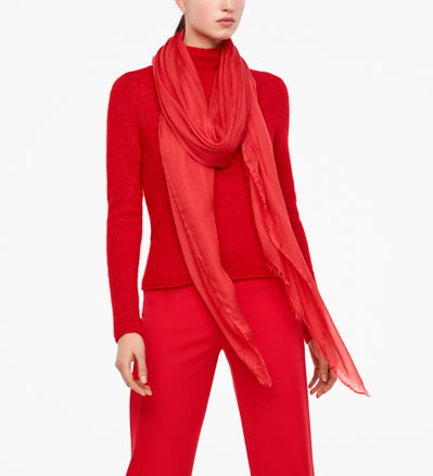 Sarah Pacini HALSTUCH - FRANSENSAUM Vorne