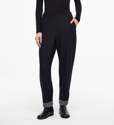 Sarah Pacini PANTALON - DÉTAILS PRINCE DE GALLES De face