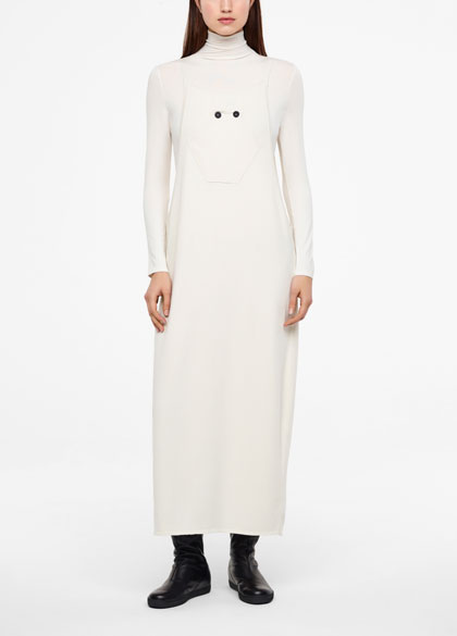 Sarah Pacini Maxi dress - buttoned straps - front