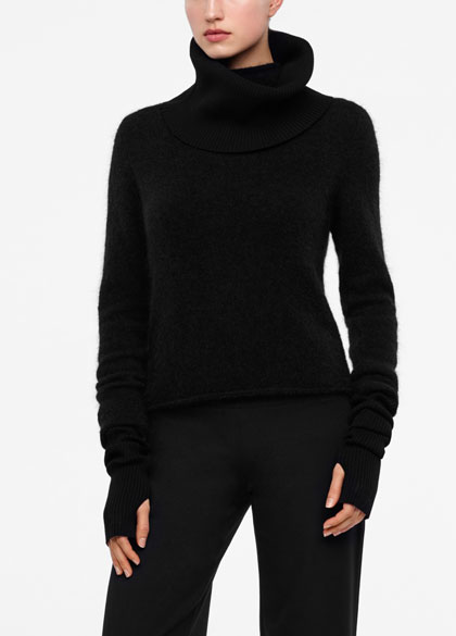 Sarah Pacini Ribbed collar - front