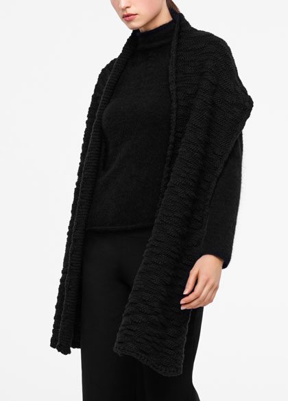 Sarah Pacini Seersucker scarf - front