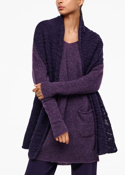 Sarah Pacini Seersucker scarf - front