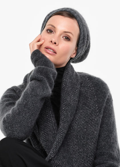 Sarah Pacini Mohair-merino cap - brilliant knitting - front