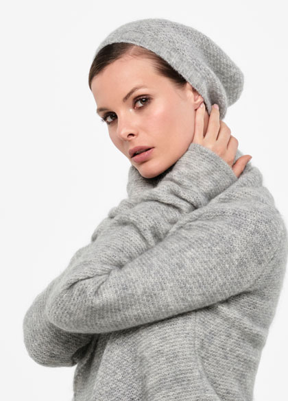Sarah Pacini Mohair-merino cap - brilliant knitting - front
