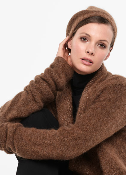 Sarah Pacini Mohair-merino cap - brilliant knitting - front