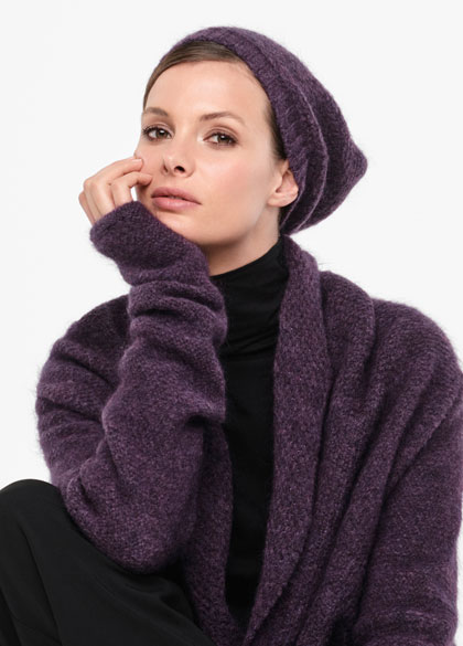 Sarah Pacini Mohair-merino cap - brilliant knitting - front