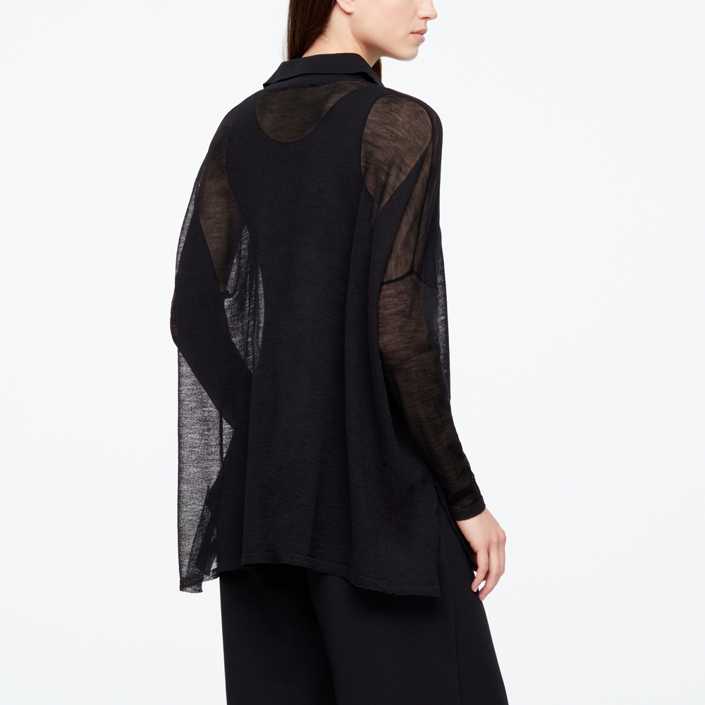 Sarah Pacini CHEMISE - MÉRINO FIN - COL POLO Derrière