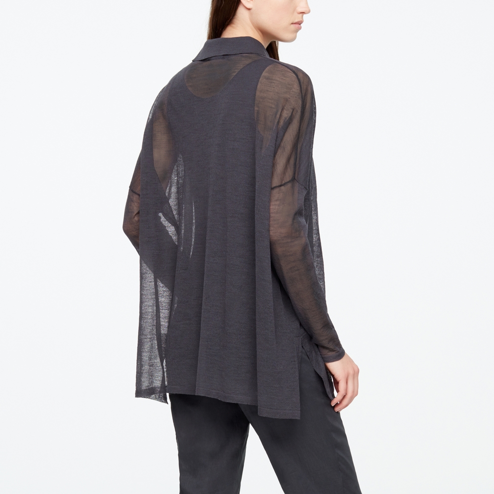 Sarah Pacini CHEMISE - MÉRINO FIN - COL POLO Derrière